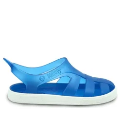 chanclas Pablosky azules con contraste de suela blanca
