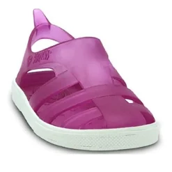 Chanclas Pablosky rosas con contraste de suela blanca