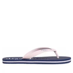 Chanclas Pepe Jeans bay beach azules y rosas con detalles blancos y tira al dedo