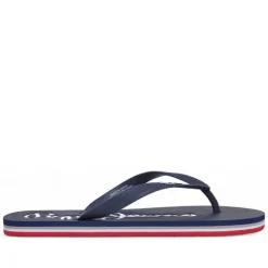 Chanclas Pepe Jeans bay beach azules con detalles rojos y blancos