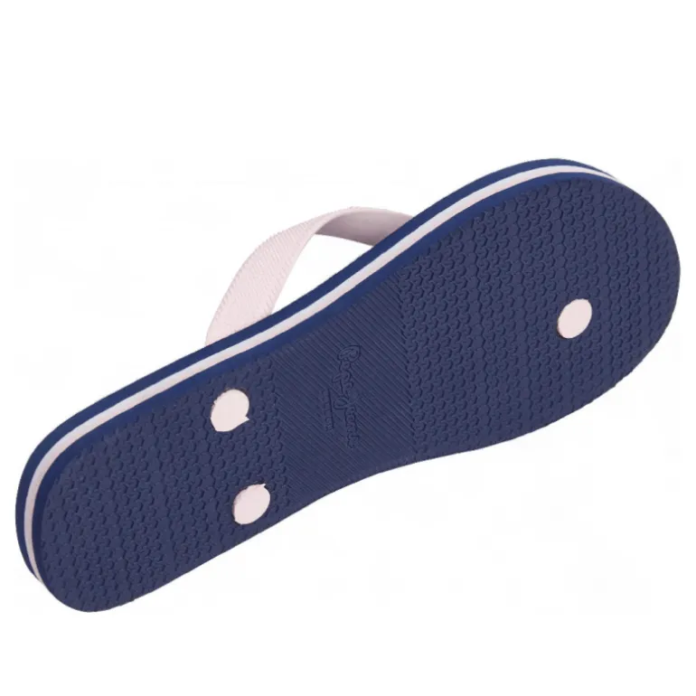 Chanclas Pepe Jeans bay beach azules y rosas con detalles blancos y tira al dedo