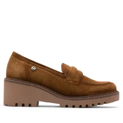 MOCASINES DE PIEL CON CUÑA CUERO LAIA PORRONET