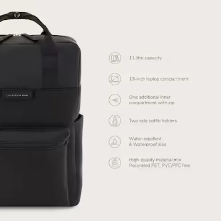 Mochila KAPTEN & SON bergen all black