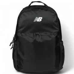 Mochila New Balance negra con bolsillo delantero unisex