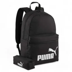 Mochila Puma phase set negro con estuche