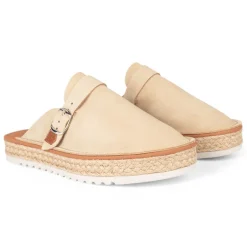 MULE PLATAFORMA CORSA SERRAJE BEIGE POPA