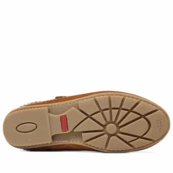 Sandalias Baerchi marrones de piel con cierre de velcro y costuras vista para hombre