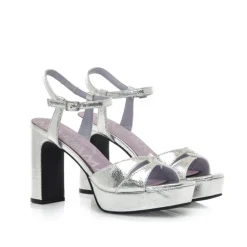 SANDALIAS DE MUJER MARIAMARE ROSETA PLATA 68532 60468