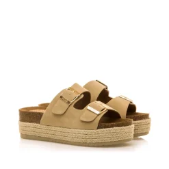 SANDALIAS DE MUJER MUSTANG PERLA BEIGE 53043 60262