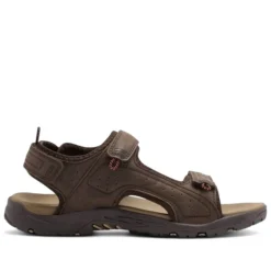 Sandalias Gioseppo erico marrones con tripe velcro