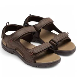 Sandalias Gioseppo erico marrones con tripe velcro