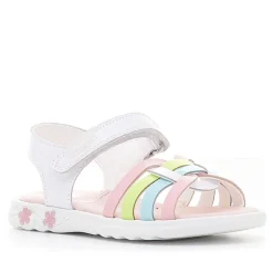 sandalias Pablosky con tiras de colores y grabado de flores en la suela