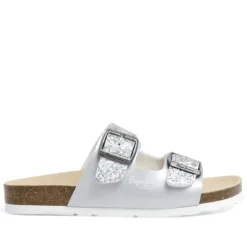 sandalias Pepe Jeans oban stars plateadas tipo bio