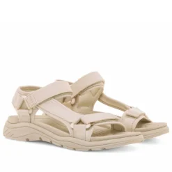 Sandalias planas Mustang tornado beige estilo trekking