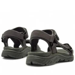 Sandalias planas Mustang tornado negras estilo trekking