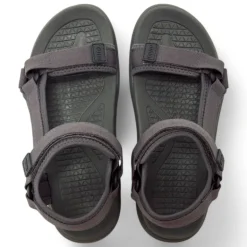 Sandalias planas Mustang tornado negras estilo trekking
