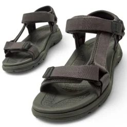 Sandalias planas Mustang tornado negras estilo trekking
