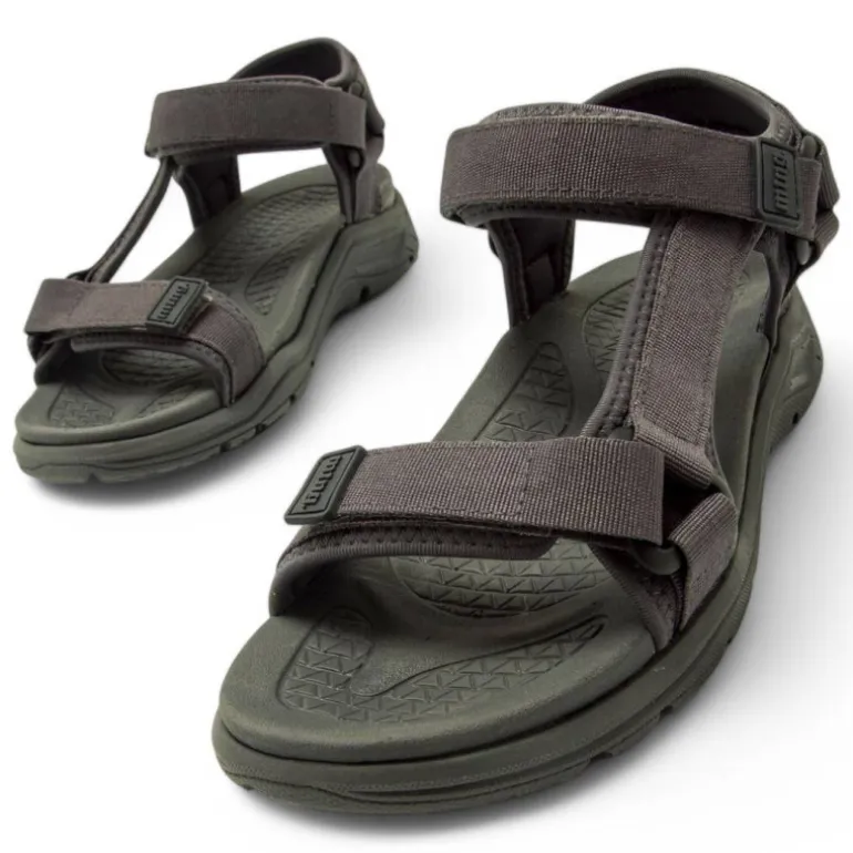 Sandalias planas Mustang tornado negras estilo trekking