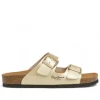 Sandalias planas Pepe Jeans golden con doble hebilla estilo bio