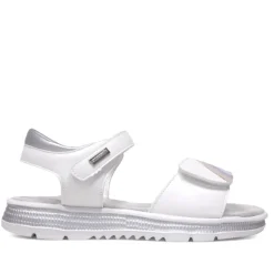 sandalias Quets! con doble velcro, dibujo de arcoiris y textura en la suela