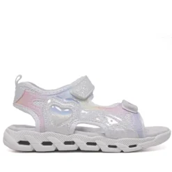 Sandalias QUETS! deportivas blancas con luces multicolor