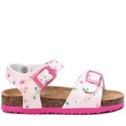sandalias Xti 057927 con doble hebilla y florecitas