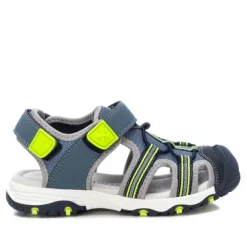 sandalias Xti azules con detalles en tonos neón