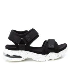 sandalias Xti negras con doble velcro y cámara de aire