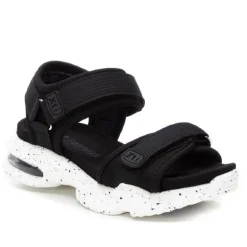 sandalias Xti negras con doble velcro y cámara de aire