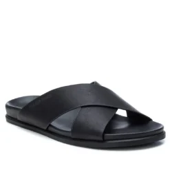 Sandalias Xti negras cruzadas con tiras anchas