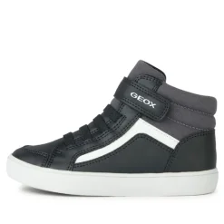Zapatillas altas Geox b gisli negras con detalle en blanco