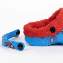 Zapatillas casa Cerda estilo zueco de Spiderman con boreguillo