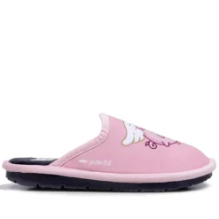 Zapatillas casa Laro rosas con cerco unicornio alado