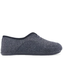 Zapatillas casa Querol cerrada de punto con ribete al tono