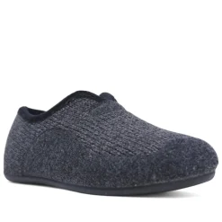 Zapatillas casa Querol cerrada de punto con ribete al tono