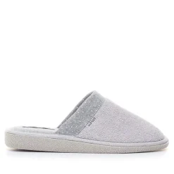 Zapatillas casa Vulladi grises con margen de puntitos