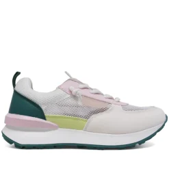 Zapatillas Chika 10 modelo nenufar rosas con complementos verdes