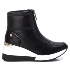 Zapatillas cuña Xti 141926 acolchada con cremallera delantera