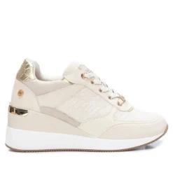 Zapatillas cuña Xti 141907 hielo con detalles metalizados