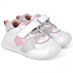 ZAPATILLAS DEPORTE BIOMECANICS DE NIñA BLACO Y ROSA 252121F
