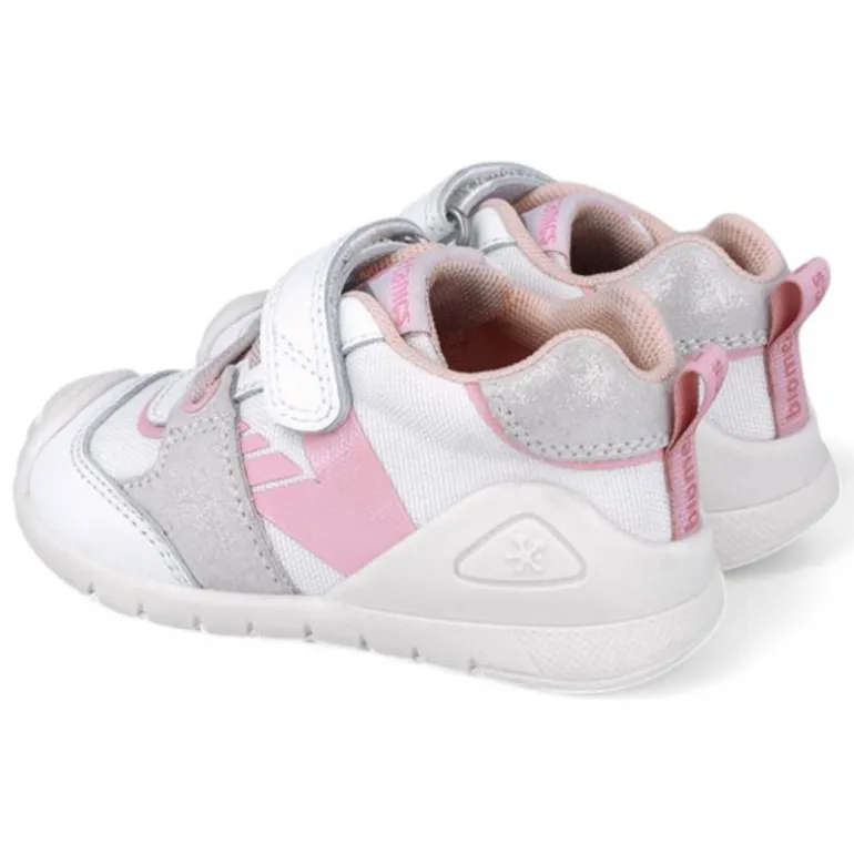 ZAPATILLAS DEPORTE BIOMECANICS DE NIñA BLACO Y ROSA 252121F