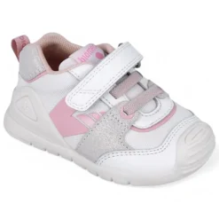 ZAPATILLAS DEPORTE BIOMECANICS DE NIñA BLACO Y ROSA 252121F