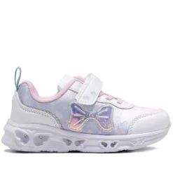 Zapatillas deporte blancas con lazo y luces