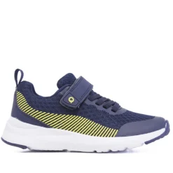 Zapatillas deporte QUETS! azules con detalles en amarillo