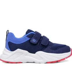 Zapatillas deporte QUETS! azules con doble tono y doble velcro