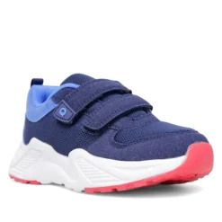 Zapatillas deporte QUETS! azules con doble tono y doble velcro