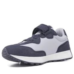 Zapatillas deporte QUETS! azules con cordones elásticos y velcro