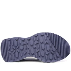 Zapatillas deporte QUETS! azules con cordones elásticos y velcro