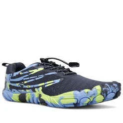 Zapatillas deportivas BB Up estilo pies de gato con detalles azules y amarillos barefoot
