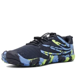 Zapatillas deportivas BB Up estilo pies de gato con detalles azules y amarillos barefoot para hombre